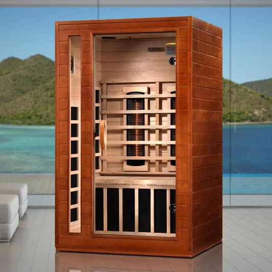 Dynamic Cordoba 2-Person Full Spectrum Near Zero EMF Infrared Sauna | Canadian Hemlock