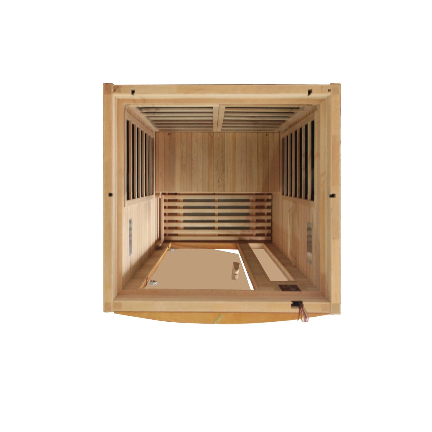 Front view 3 of the Dynamic Barcelona 1-2-Person Low EMF FAR Infrared Sauna (DYN-6106-01) – low EMF infrared sauna