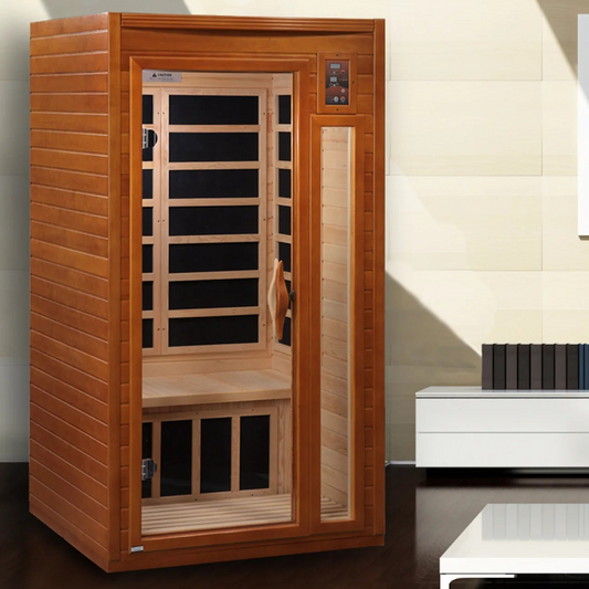 Dynamic Barcelona 1-2-Person Low EMF FAR Infrared Sauna | Canadian Hemlock
