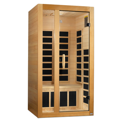 Dynamic Gracia 1-2-Person Low EMF FAR Infrared Sauna | Canadian Hemlock