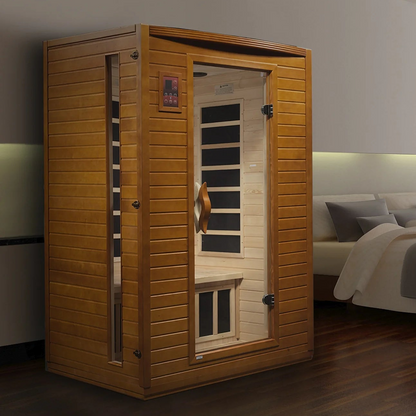 Dynamic Versailles 2-Person Low EMF FAR Infrared Sauna | Canadian Hemlock