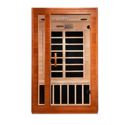 Front view 3 of the Dynamic Cordoba 2-Person Low EMF FAR Infrared Sauna (DYN-6203-01) – low EMF infrared sauna