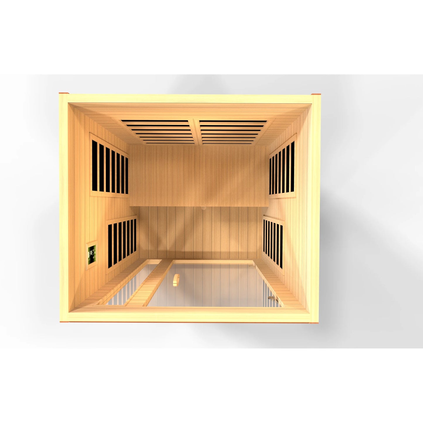 Front view of the Dynamic Cordoba 2-Person Low EMF FAR Infrared Sauna (DYN-6203-01) – low EMF infrared sauna