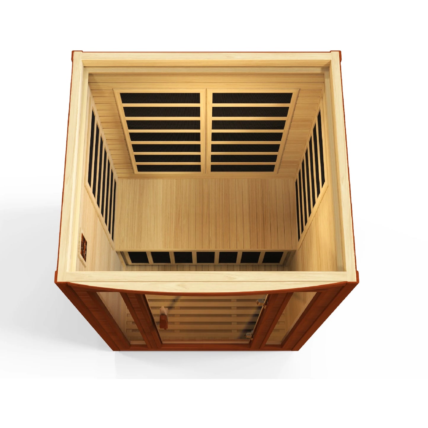 Front view 5 of the Dynamic San Marino 2-Person Low EMF FAR Infrared Sauna (DYN-6206-01) – low EMF infrared sauna