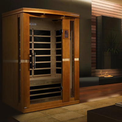Dynamic Vittoria 2-Person Low EMF FAR Infrared Sauna | Canadian Hemlock