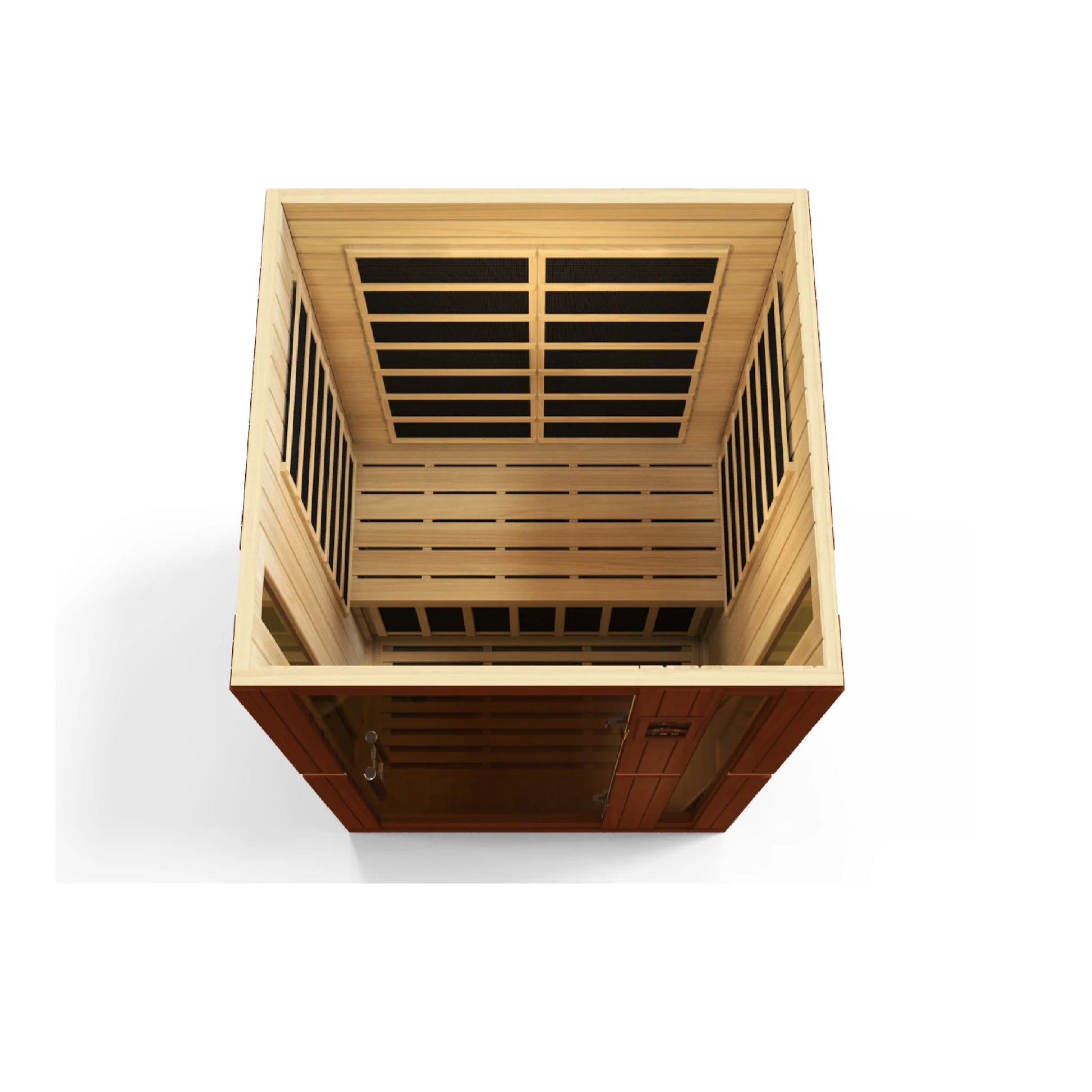Front view 3 of the Dynamic Vittoria 2-Person Low EMF FAR Infrared Sauna (DYN-6220-01) – low EMF infrared sauna