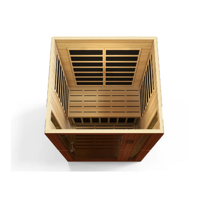 Front view 3 of the Dynamic Vittoria 2-Person Low EMF FAR Infrared Sauna (DYN-6220-01) – low EMF infrared sauna