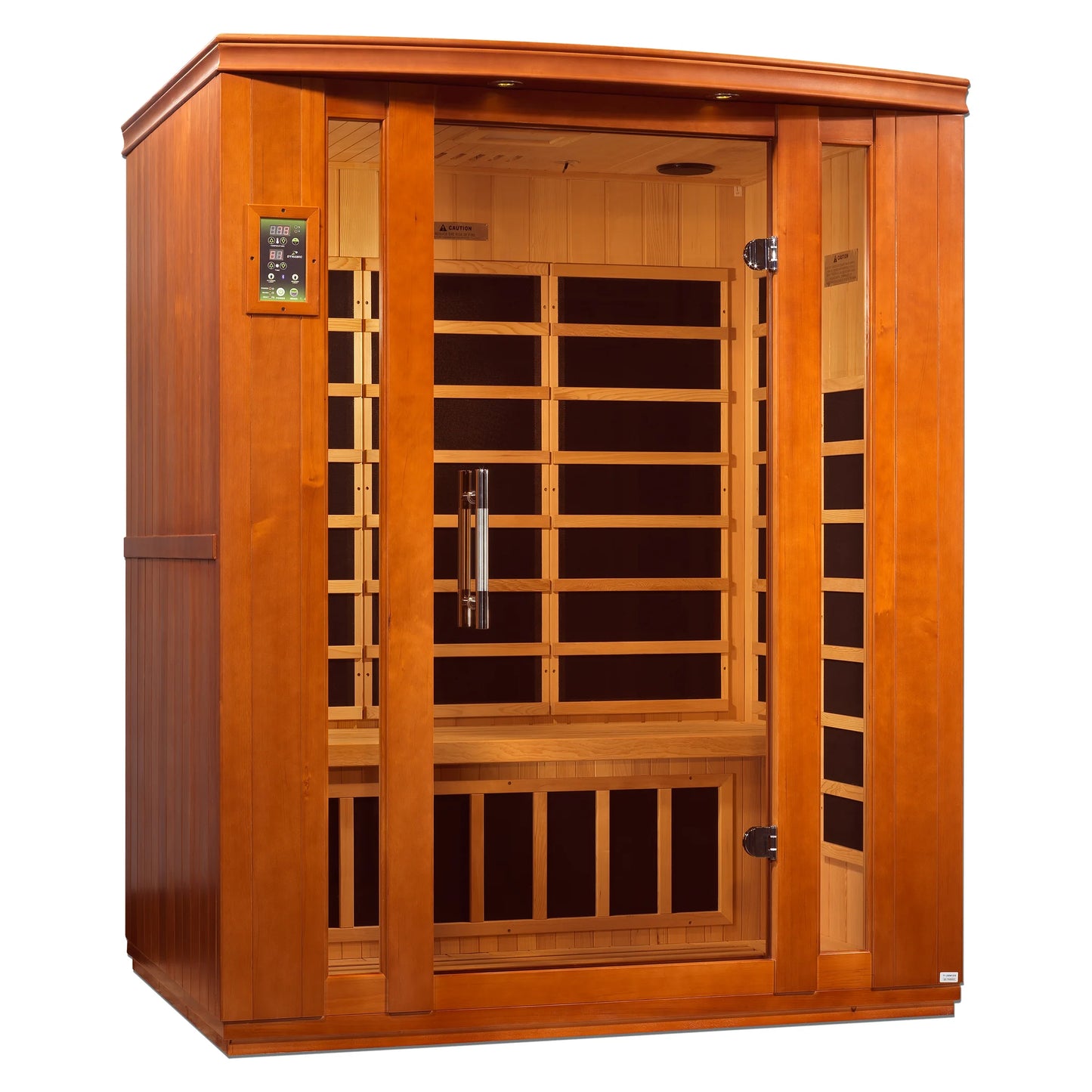 Angle view 3 of the Dynamic Bellagio 3-Person Low EMF FAR Infrared Sauna (DYN-6306-02) – low EMF infrared sauna