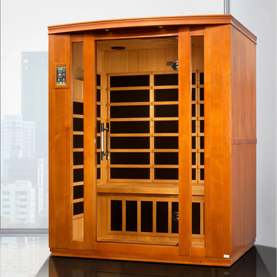 Dynamic Bellagio 3-Person Low EMF FAR Infrared Sauna | Canadian Hemlock