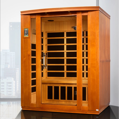 Dynamic Bellagio 3-Person Low EMF FAR Infrared Sauna | Canadian Hemlock