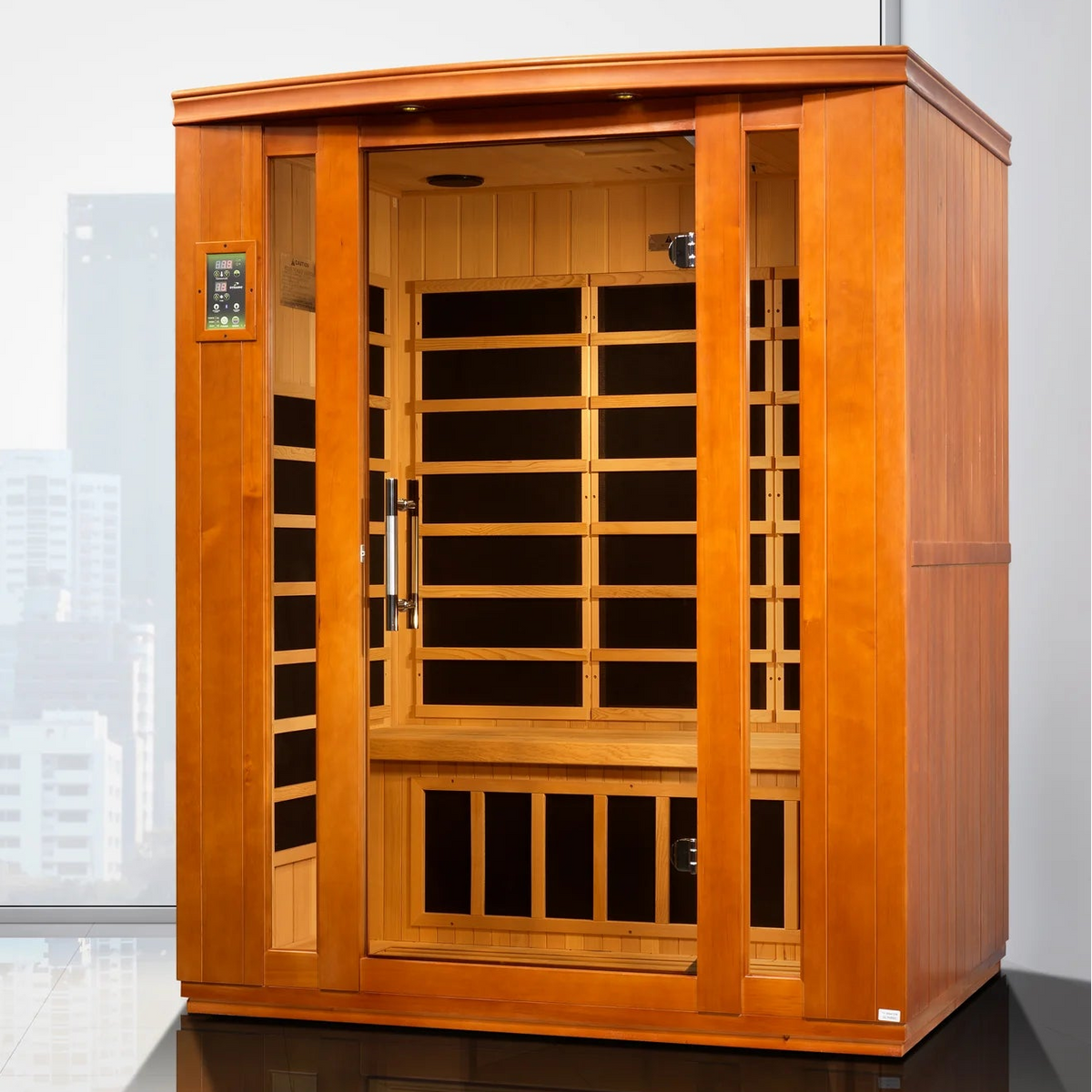 Dynamic Bellagio Elite 3-Person Ultra Low EMF FAR Infrared Sauna | Canadian Hemlock