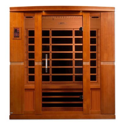 Front view 3 of the Dynamic Bergamo 4-Person Low EMF FAR Infrared Sauna (DYN-6440-01) – low EMF infrared sauna