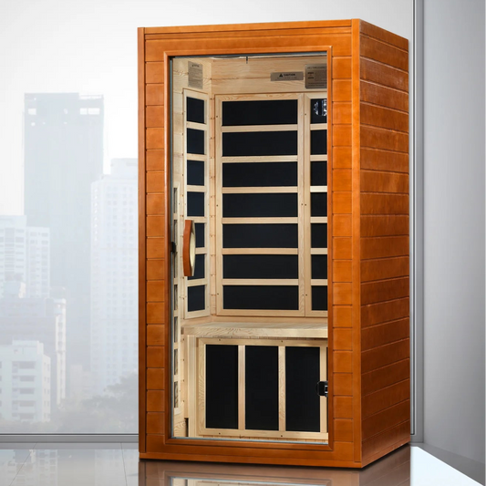 Dynamic Avila Elite 1-2 Person Ultra Low EMF FAR Infrared Sauna | Canadian Hemlock