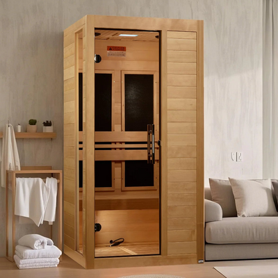 Dynamic Veneto Elite 1-2-Person Ultra Low EMF FAR Infrared Sauna | Canadian Hemlock