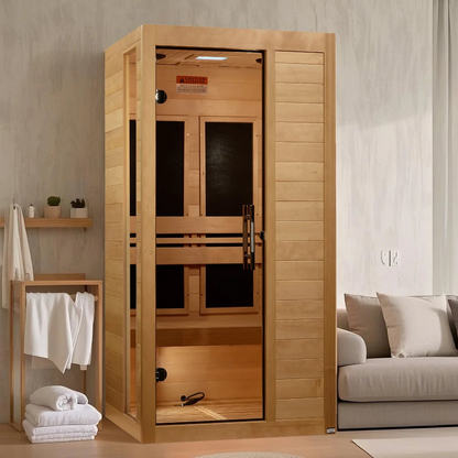 Dynamic Veneto Elite 1-2-Person Ultra Low EMF FAR Infrared Sauna | Canadian Hemlock