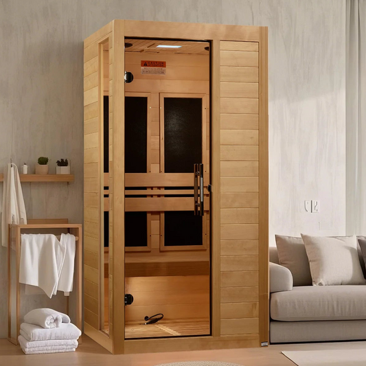 Dynamic Veneto Elite 1-2-Person Ultra Low EMF FAR Infrared Sauna | Canadian Hemlock