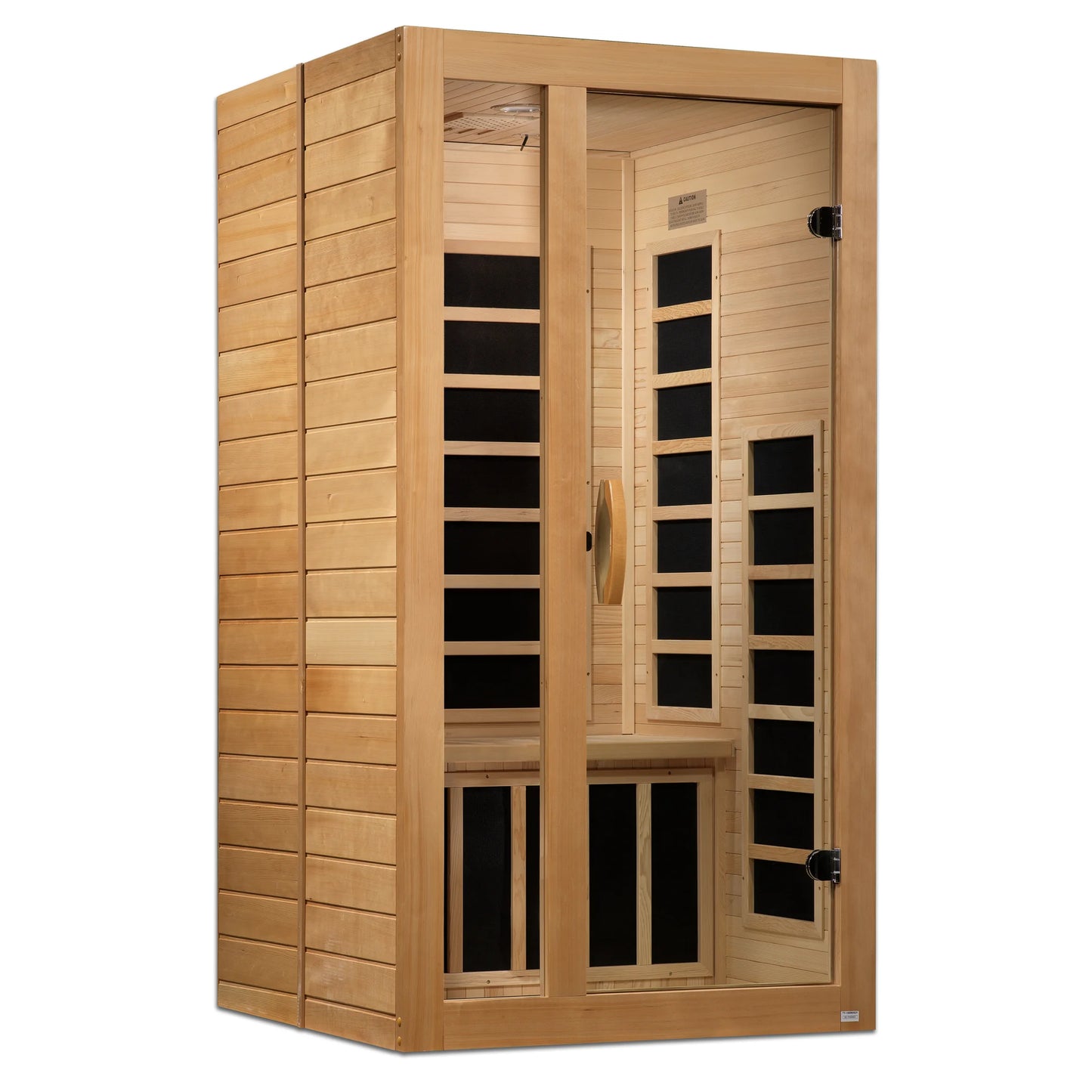 Front view 4 of the Dynamic Gracia Elite 1-2-Person Ultra Low EMF FAR Infrared Sauna (DYN-6119-01 Elite) – ultra low EMF infrared sauna