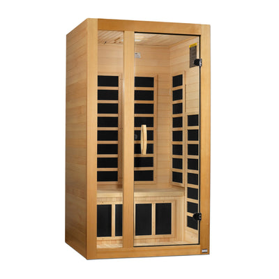 Dynamic Gracia Elite 1-2 Person Ultra Low EMF FAR Infrared Sauna | Canadian Hemlock