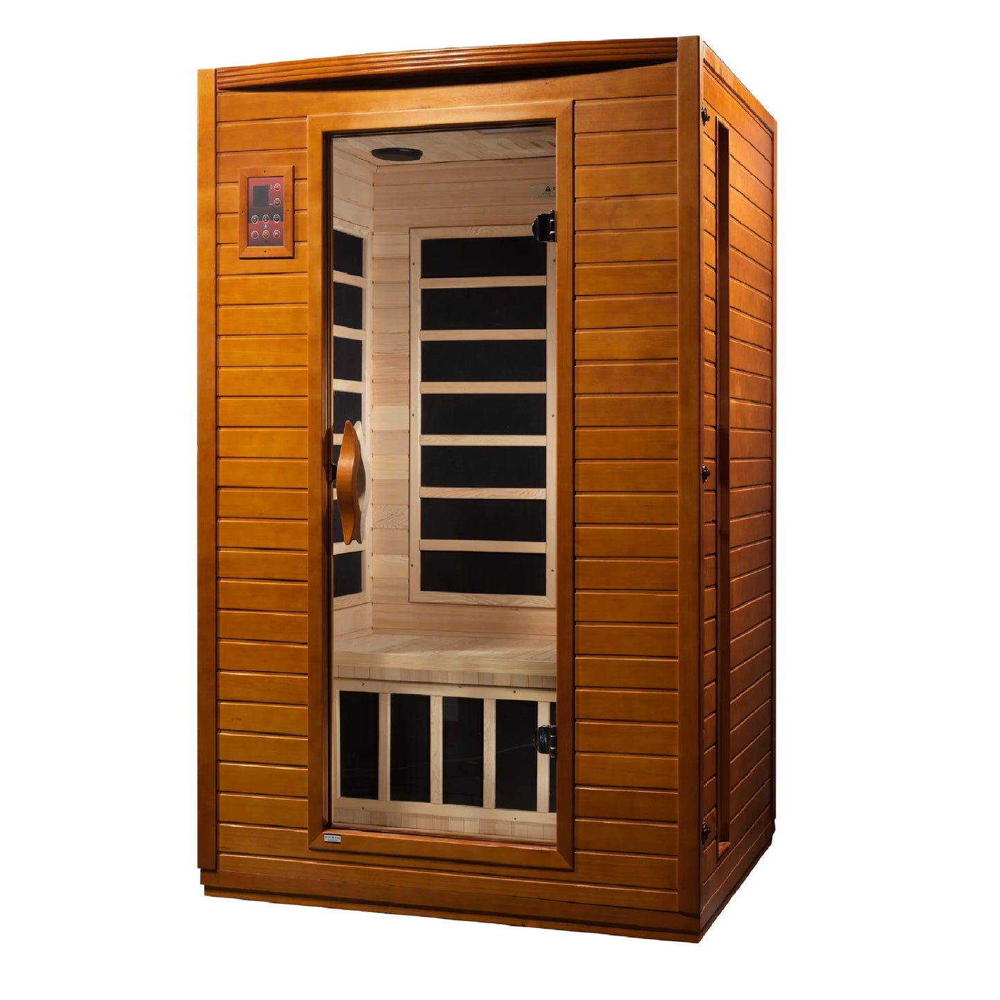 Front view 13 of the Dynamic Versailles Elite 2-Person Ultra Low EMF FAR Infrared Sauna (DYN-6202-03 Elite) – ultra low EMF infrared sauna