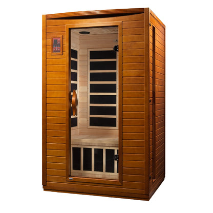 Front view 13 of the Dynamic Versailles Elite 2-Person Ultra Low EMF FAR Infrared Sauna (DYN-6202-03 Elite) – ultra low EMF infrared sauna