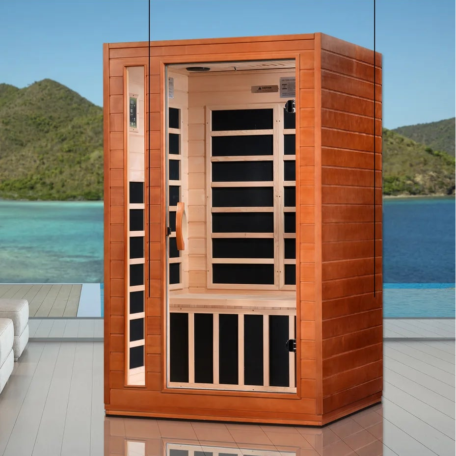 Dynamic Cordoba Elite 2-Person Ultra Low EMF FAR Infrared Sauna | Canadian Hemlock