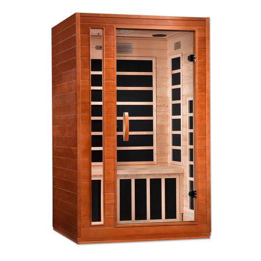 Front view 5 of the Dynamic Cordoba Elite 2-Person Ultra Low EMF FAR Infrared Sauna (DYN-6203-01 Elite) – ultra low EMF infrared sauna