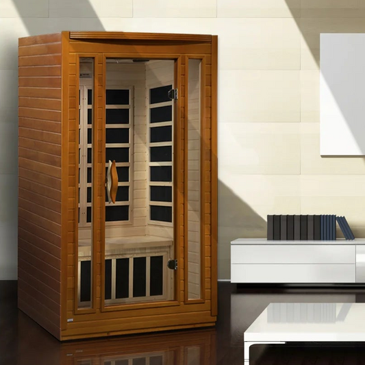 Dynamic San Marino Elite 2-Person Ultra Low EMF FAR Infrared Sauna | Canadian Hemlock