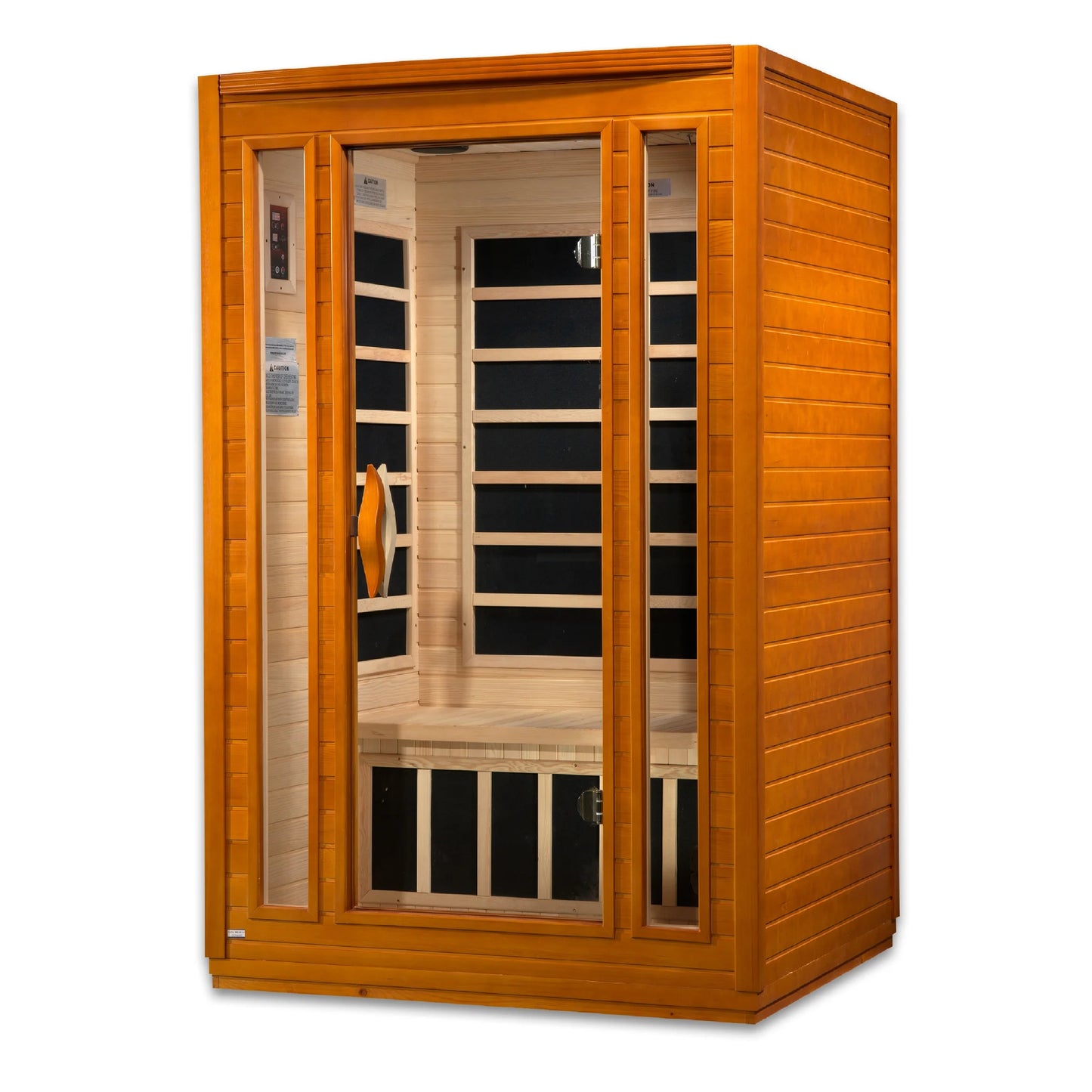 Front view 2 of the Dynamic San Marino Elite 2-Person Ultra Low EMF FAR Infrared Sauna (DYN-6206-01 Elite) – ultra low EMF infrared sauna