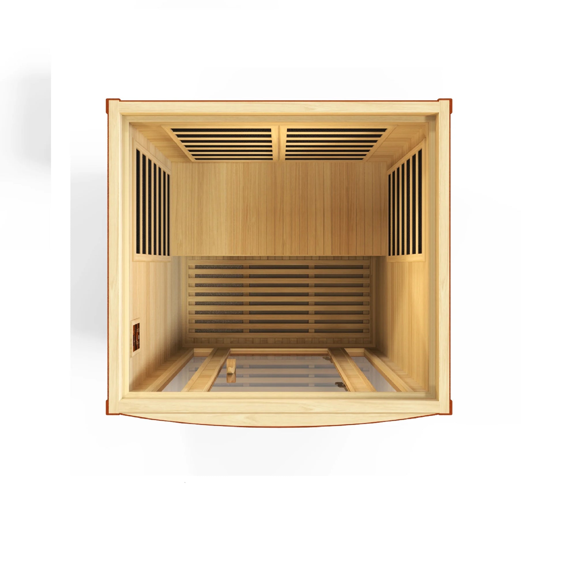 Front view 4 of the Dynamic San Marino Elite 2-Person Ultra Low EMF FAR Infrared Sauna (DYN-6206-01 Elite) – ultra low EMF infrared sauna
