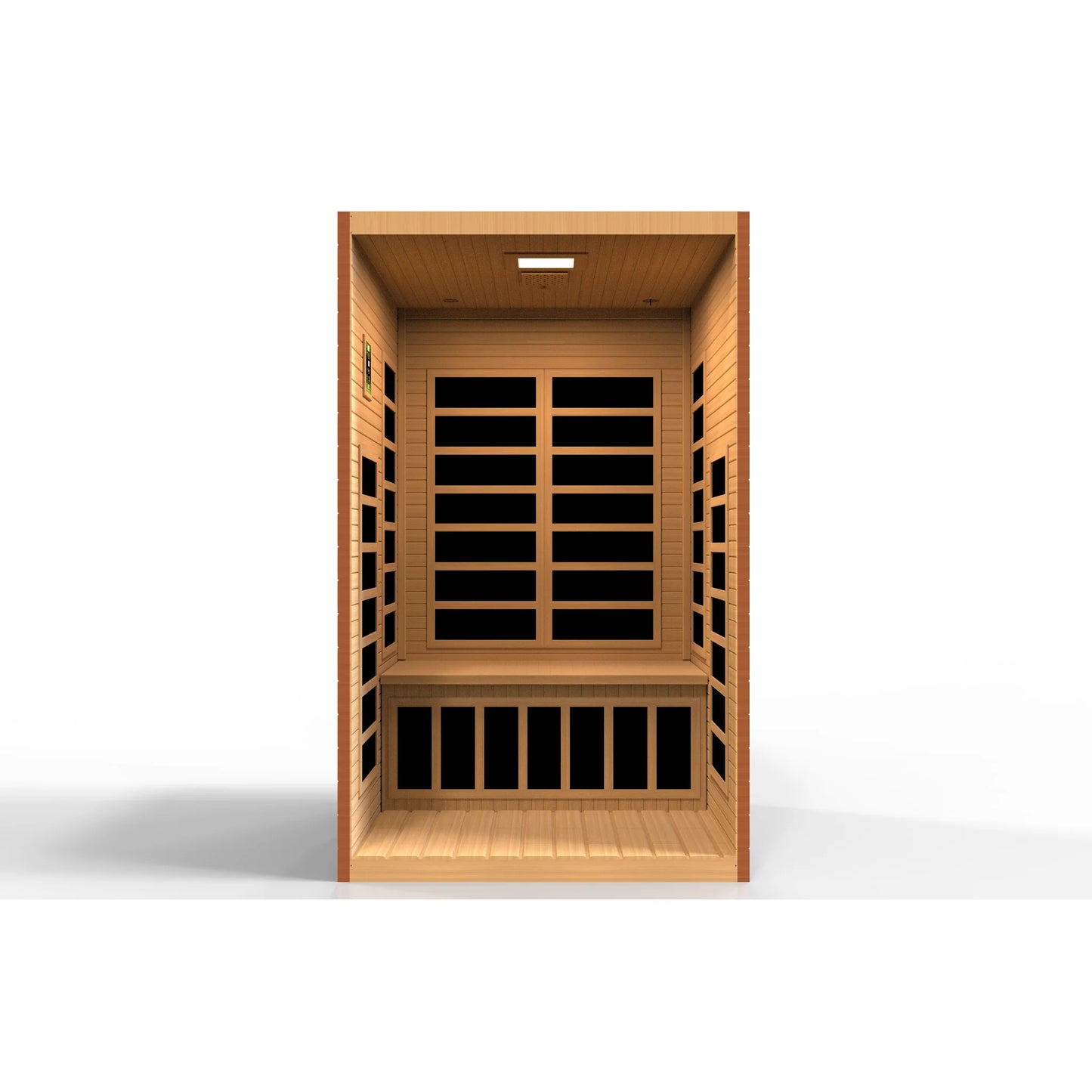 Front view 4 of the Dynamic Santiago Elite 2-Person Ultra Low EMF FAR Infrared Sauna (DYN-6209-02 Elite) – ultra low EMF infrared sauna