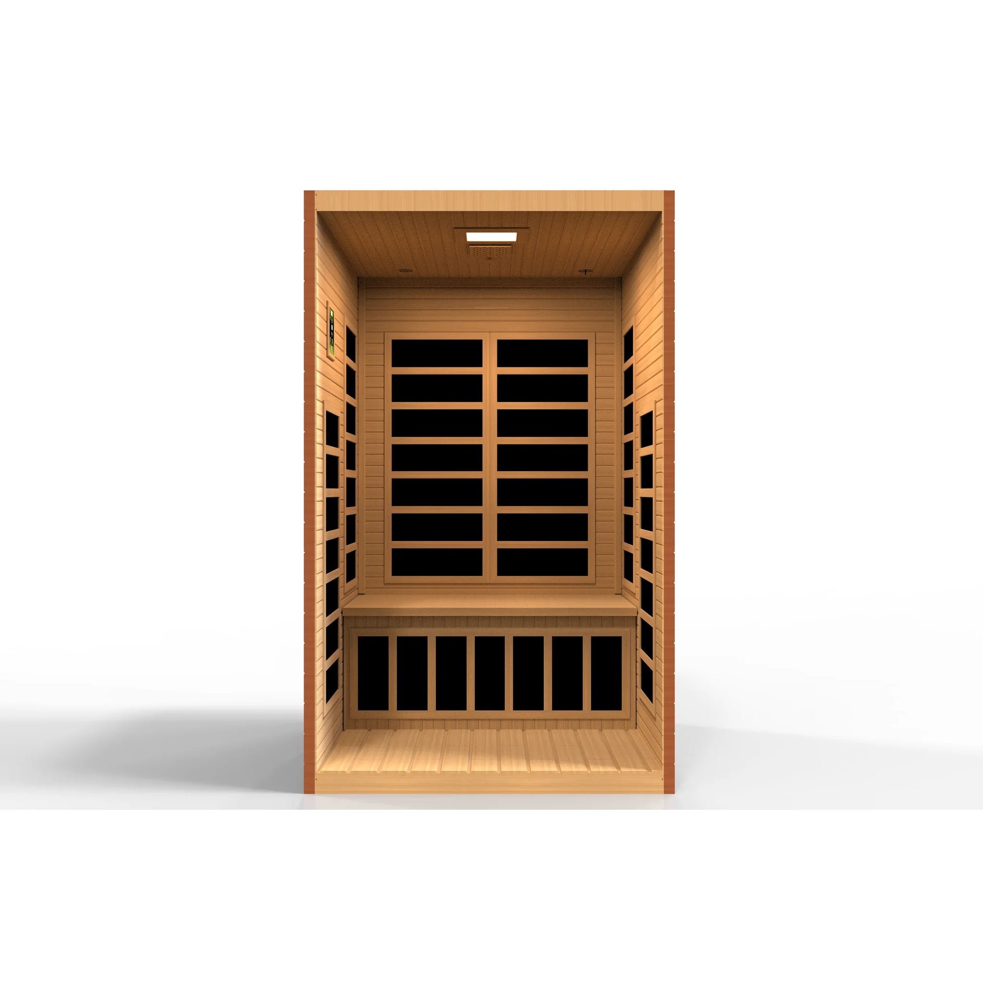 Front view 4 of the Dynamic Santiago Elite 2-Person Ultra Low EMF FAR Infrared Sauna (DYN-6209-02 Elite) – ultra low EMF infrared sauna