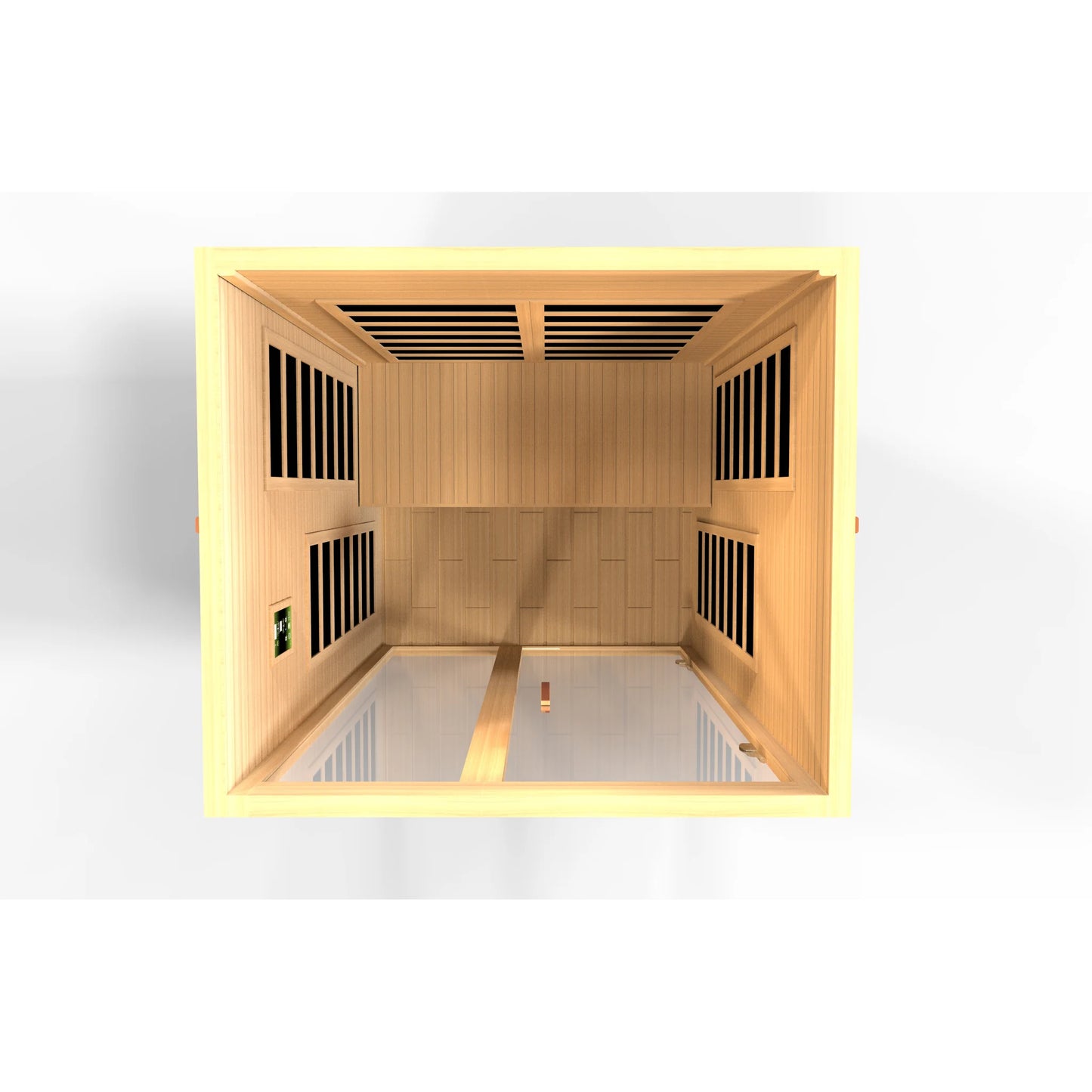 Front view 5 of the Dynamic Santiago Elite 2-Person Ultra Low EMF FAR Infrared Sauna (DYN-6209-02 Elite) – ultra low EMF infrared sauna