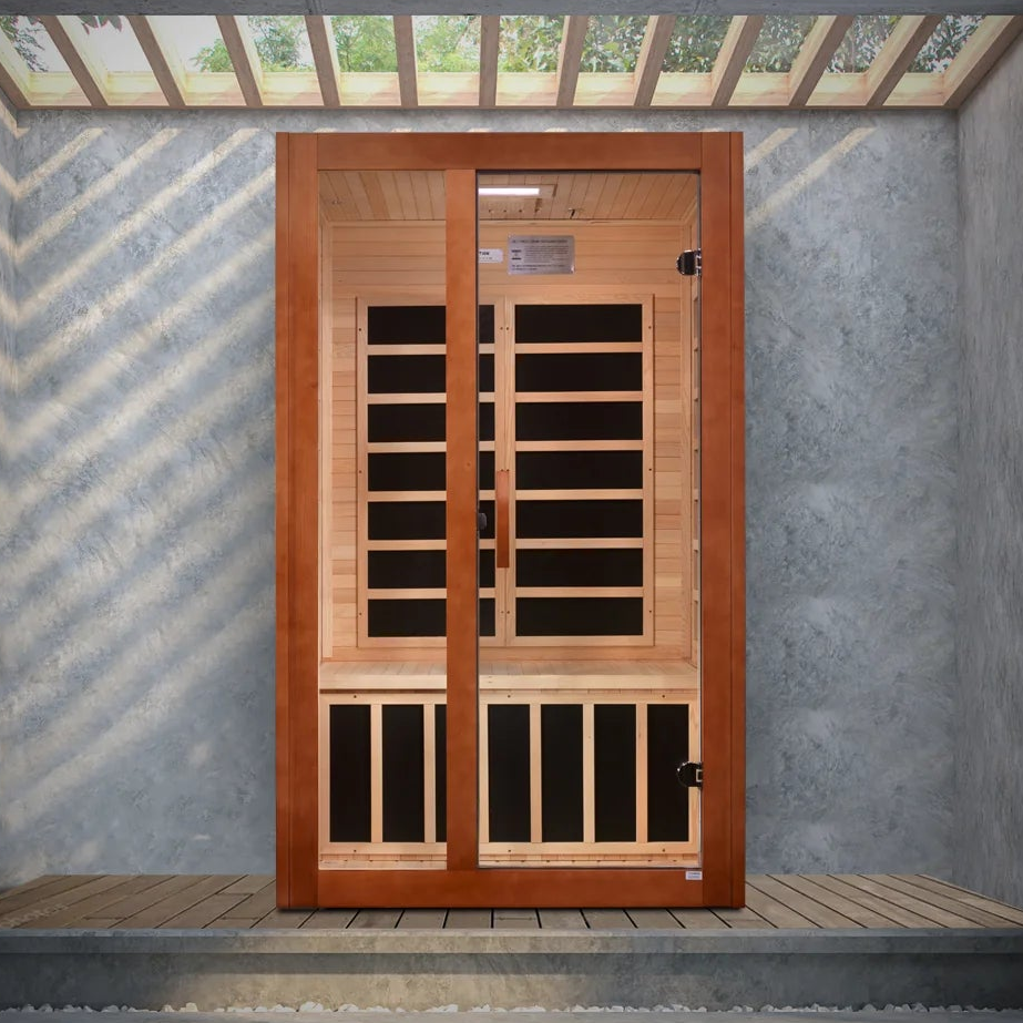 Dynamic Santiago Elite 2-Person Ultra Low EMF FAR Infrared Sauna | Canadian Hemlock
