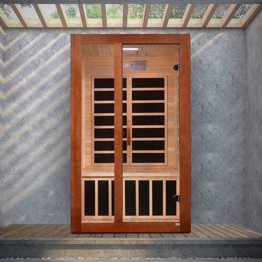 Dynamic Santiago Elite 2-Person Ultra Low EMF FAR Infrared Sauna | Canadian Hemlock