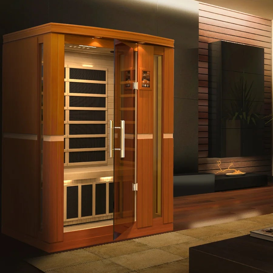 Dynamic Vittoria Elite 2-Person Ultra Low EMF FAR Infrared Sauna | Canadian Hemlock