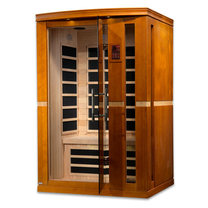 Front view 3 of the Dynamic Vittoria Elite 2-Person Ultra Low EMF FAR Infrared Sauna (DYN-6220-01 Elite) – ultra low EMF infrared sauna