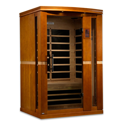 Front view 5 of the Dynamic Vittoria Elite 2-Person Ultra Low EMF FAR Infrared Sauna (DYN-6220-01 Elite) – ultra low EMF infrared sauna