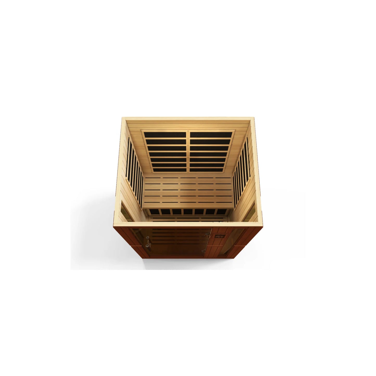 Front view 6 of the Dynamic Vittoria Elite 2-Person Ultra Low EMF FAR Infrared Sauna (DYN-6220-01 Elite) – ultra low EMF infrared sauna
