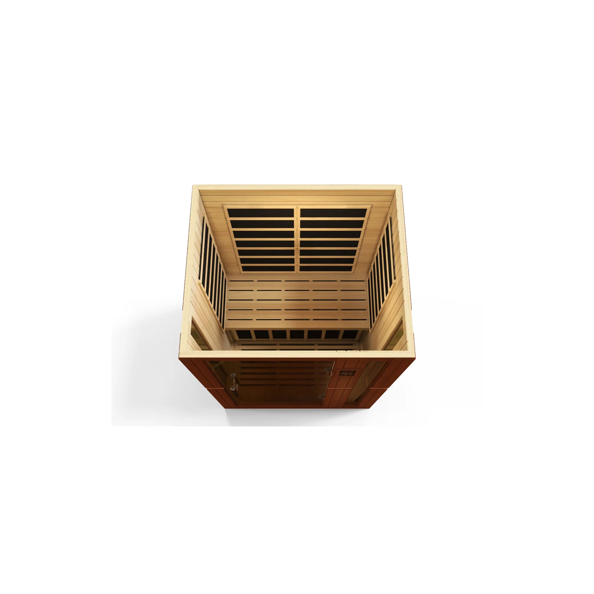 Front view 6 of the Dynamic Vittoria Elite 2-Person Ultra Low EMF FAR Infrared Sauna (DYN-6220-01 Elite) – ultra low EMF infrared sauna