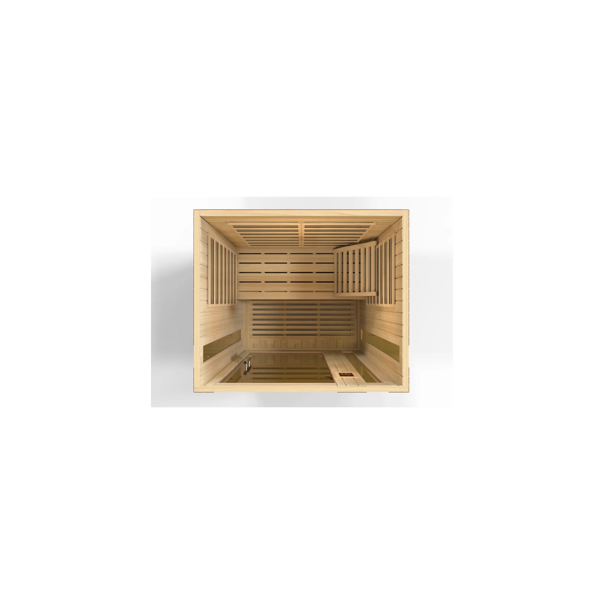Front view 7 of the Dynamic Vittoria Elite 2-Person Ultra Low EMF FAR Infrared Sauna (DYN-6220-01 Elite) – ultra low EMF infrared sauna