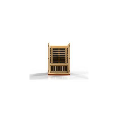 Front view 11 of the Dynamic Vittoria Elite 2-Person Ultra Low EMF FAR Infrared Sauna (DYN-6220-01 Elite) – ultra low EMF infrared sauna