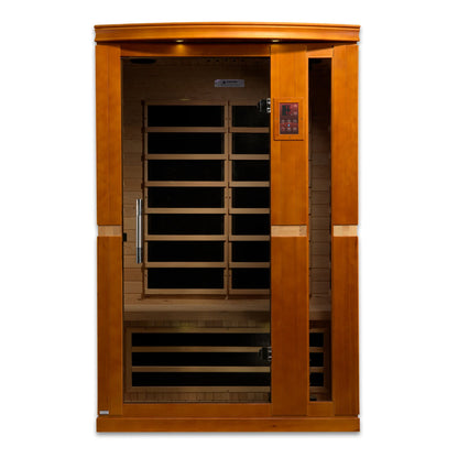 Front view 12 of the Dynamic Vittoria Elite 2-Person Ultra Low EMF FAR Infrared Sauna (DYN-6220-01 Elite) – ultra low EMF infrared sauna