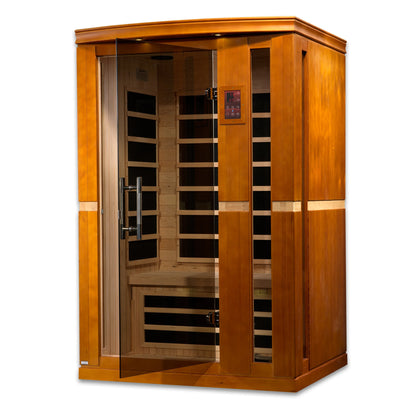 Front view 16 of the Dynamic Vittoria Elite 2-Person Ultra Low EMF FAR Infrared Sauna (DYN-6220-01 Elite) – ultra low EMF infrared sauna