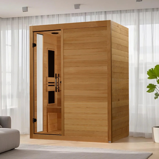 Dynamic Toscana Elite 3-Person Ultra Low EMF FAR Infrared Sauna | Canadian Hemlock