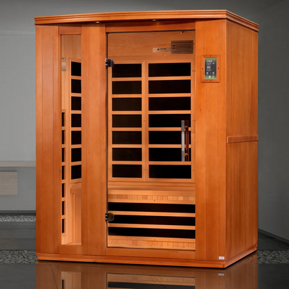 Dynamic Lugano Elite 3-Person Ultra Low EMF Far Infrared Sauna | Canadian Hemlock