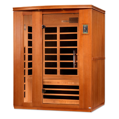 Front view 3 of the Dynamic Lugano Elite 3-Person Ultra Low EMF FAR Infrared Sauna (DYN-6336-02 Elite) – ultra low EMF infrared sauna