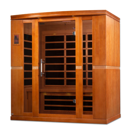 Front view 2 of the Dynamic Bergamo Elite 4-Person Ultra Low EMF FAR Infrared Sauna (DYN-6440-01 Elite) – ultra low EMF infrared sauna
