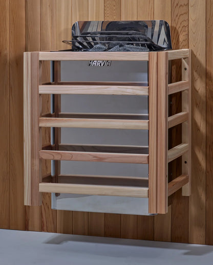 8KW Harvia wall-mounted steam stove in the Golden Designs Carinthia Flat Roof Hybrid Sauna (GDI-8023-01)