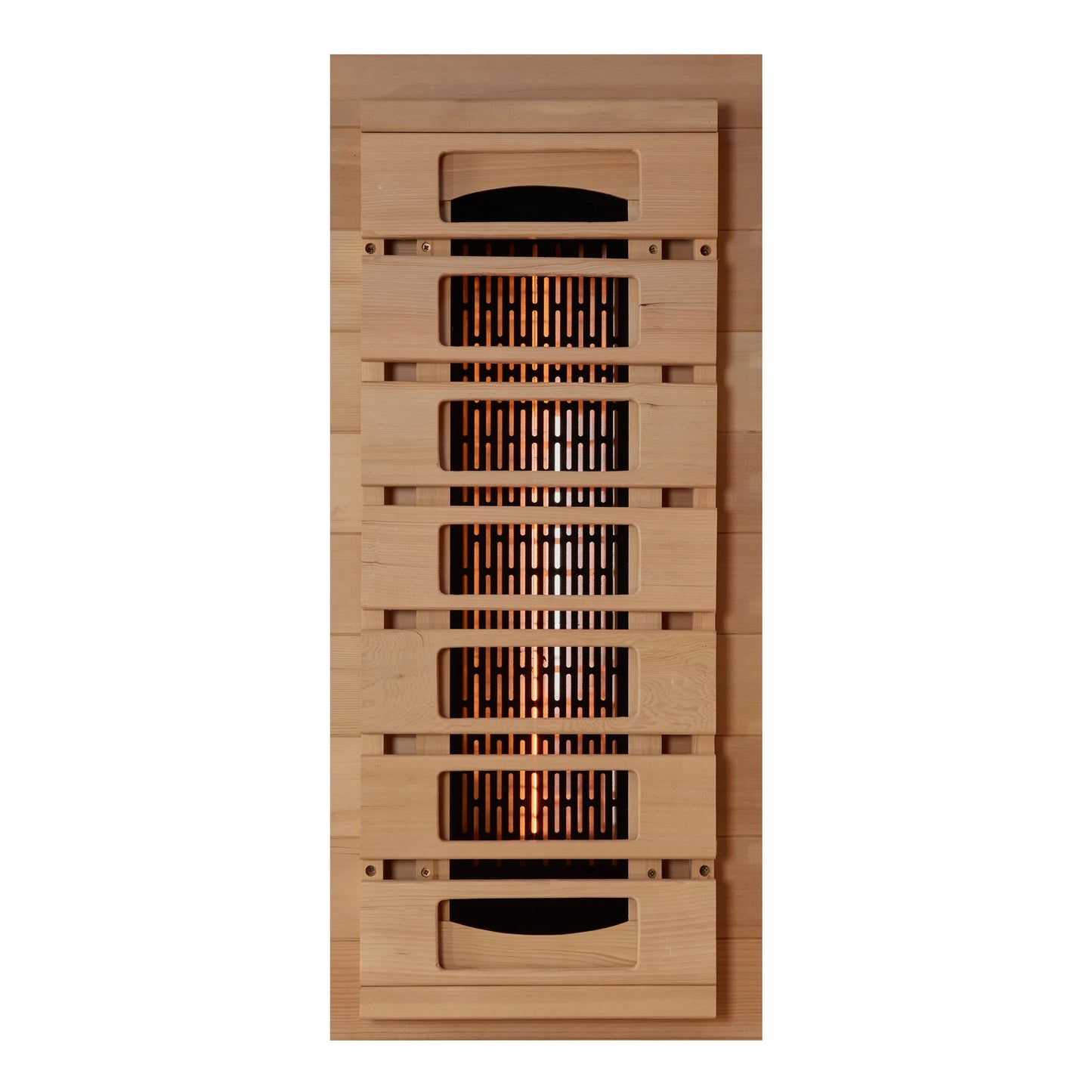 Carbon far infrared heater panel of the Golden Designs 2-Person Full Spectrum Near Zero EMF FAR Infrared Sauna (GDI-8020-03) – full spectrum infrared sauna
