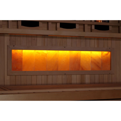 Himalayan salt bar of the Golden Designs 2-Person Full Spectrum Near Zero EMF FAR Infrared Sauna (GDI-8020-03) – full spectrum infrared sauna